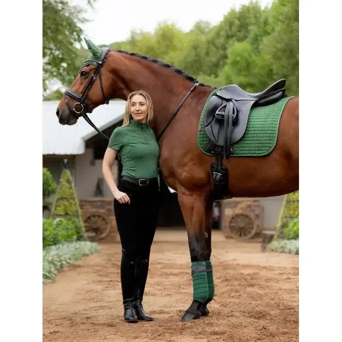 LeMieux Mia Mesh Short Sleeve Base Layer Hunter Green