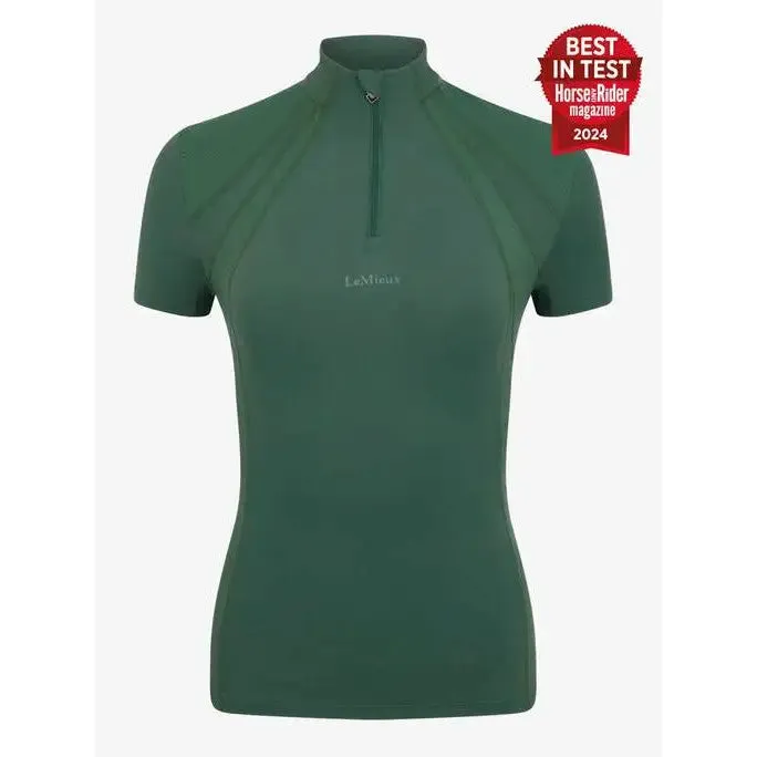 LeMieux Mia Mesh Short Sleeve Base Layer Hunter Green