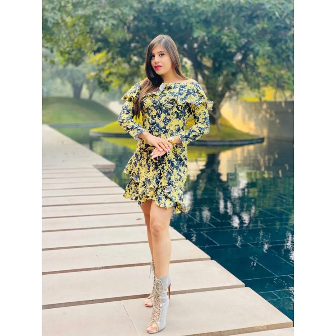 Lemon Floral Dress