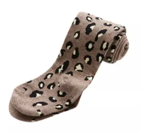 Leopard Printed Toddler Tights