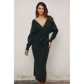Lillian Western-Inspired Midi Sweater Dress