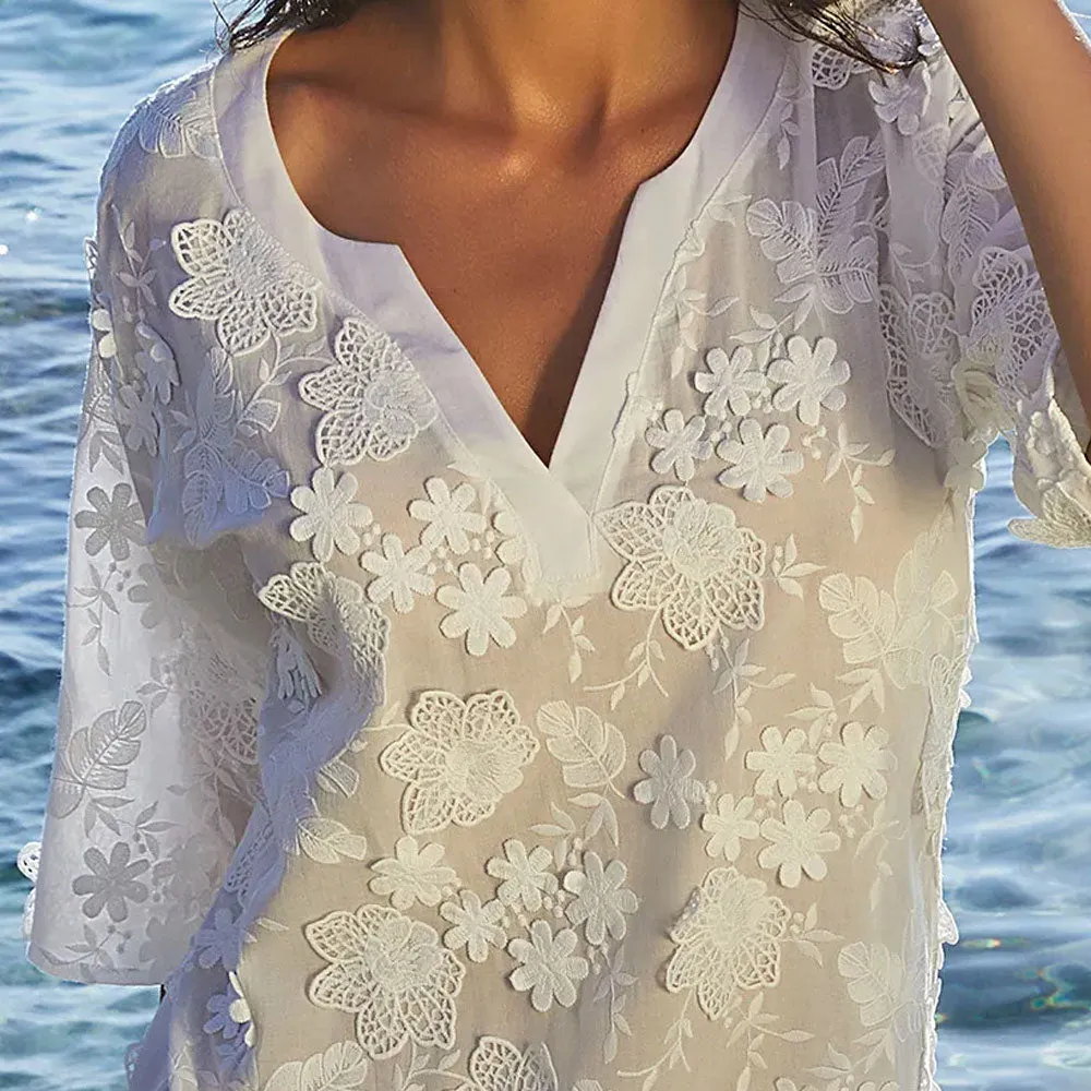 Lise Charmel 'Romance Couture' White Beach Tunic