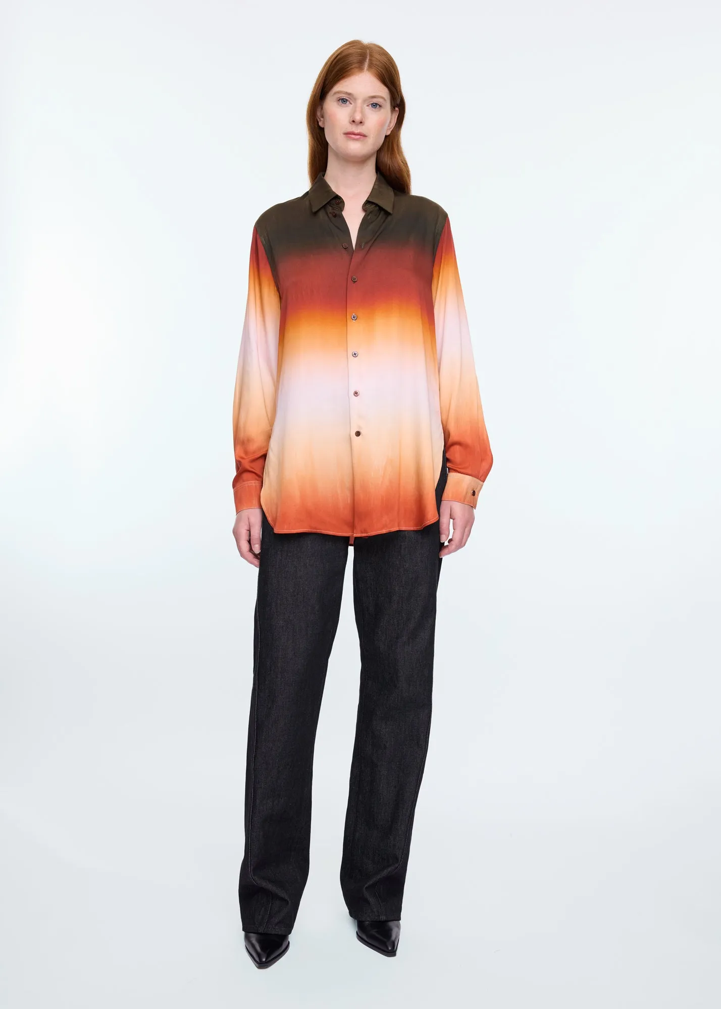 Long ombré blouse