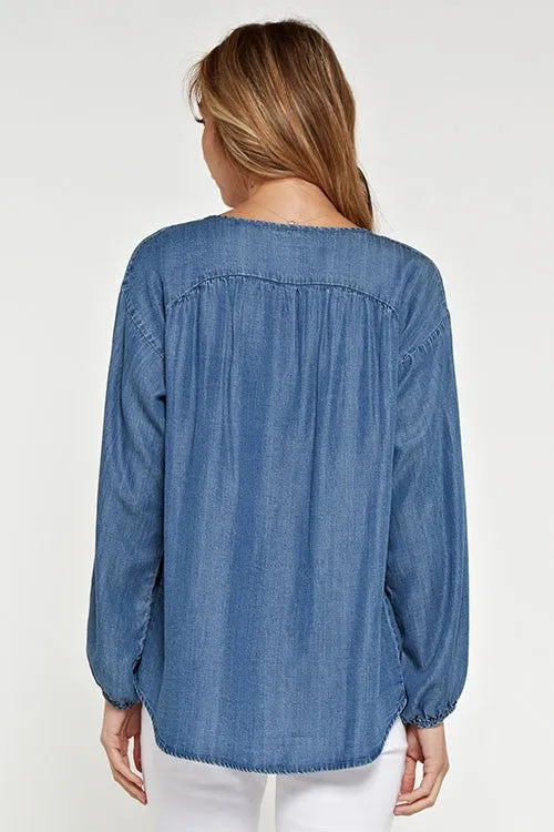 Long Sleeve Tencel Top