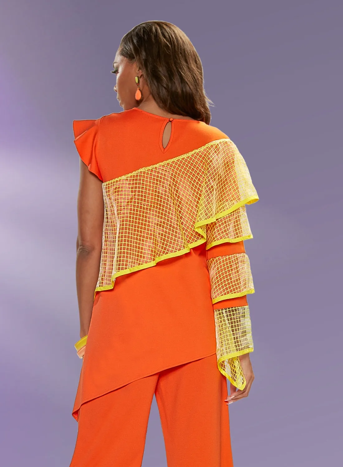 Love The Queen 17375T - Tang Yel - Chiffon Tunic Top