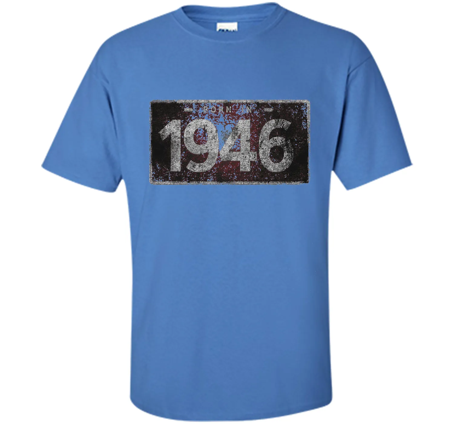Men's 1946 License Plate 70th Birthday 70 Years Old Funny T-Shirt