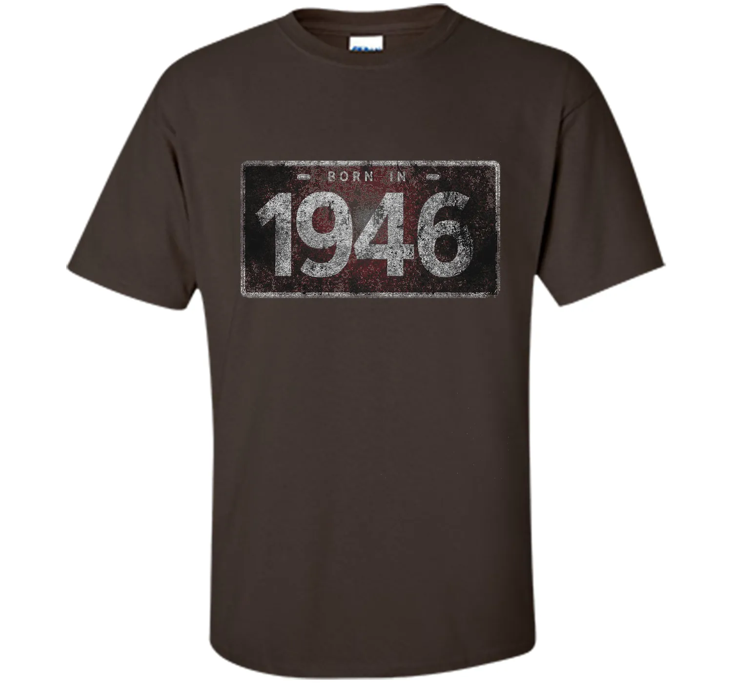 Men's 1946 License Plate 70th Birthday 70 Years Old Funny T-Shirt