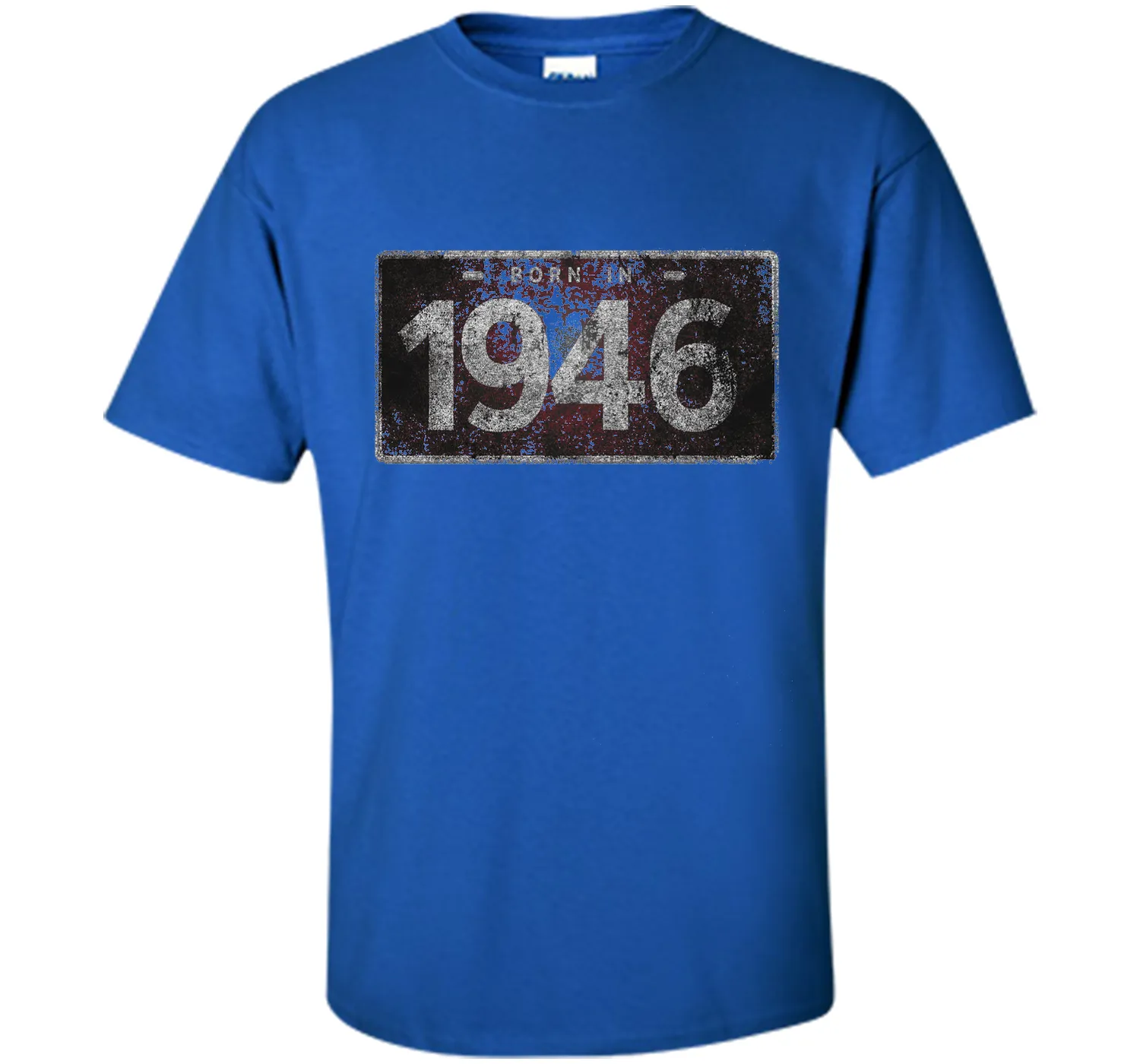 Men's 1946 License Plate 70th Birthday 70 Years Old Funny T-Shirt