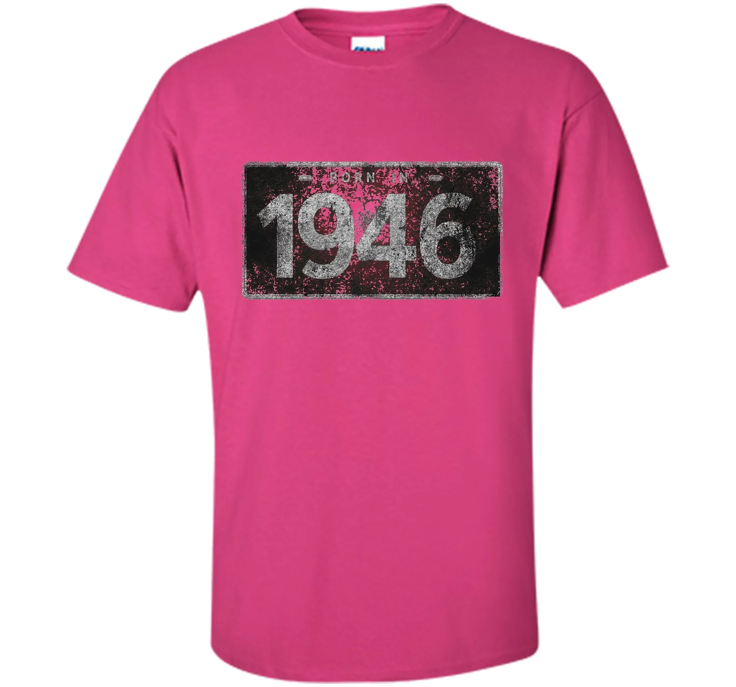 Men's 1946 License Plate 70th Birthday 70 Years Old Funny T-Shirt