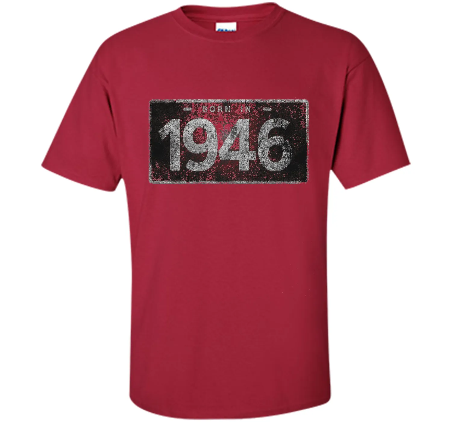 Men's 1946 License Plate 70th Birthday 70 Years Old Funny T-Shirt