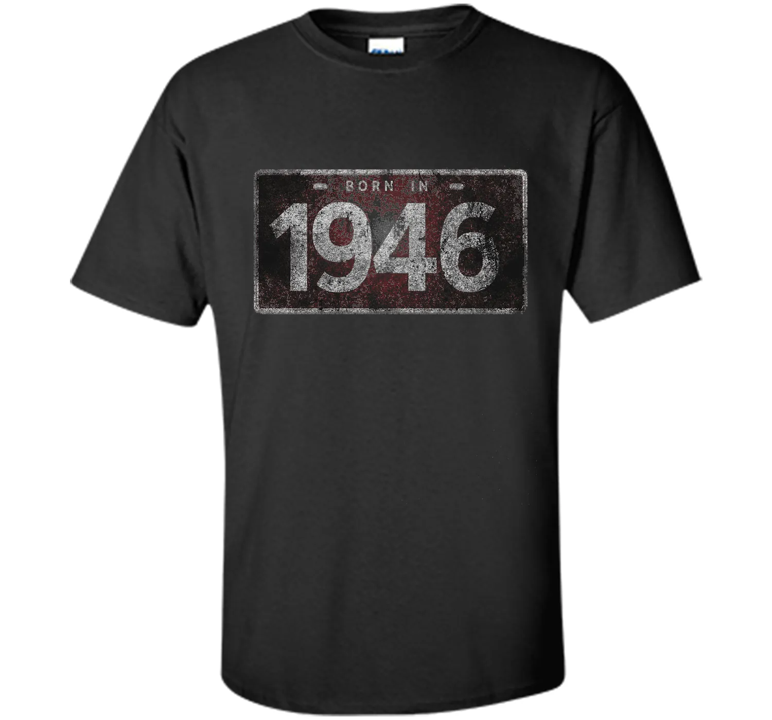 Men's 1946 License Plate 70th Birthday 70 Years Old Funny T-Shirt
