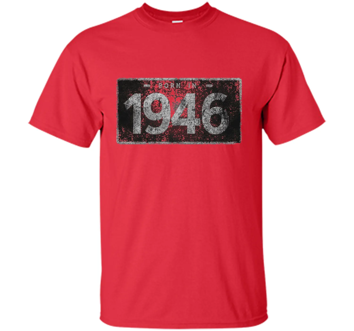 Men's 1946 License Plate 70th Birthday 70 Years Old Funny T-Shirt
