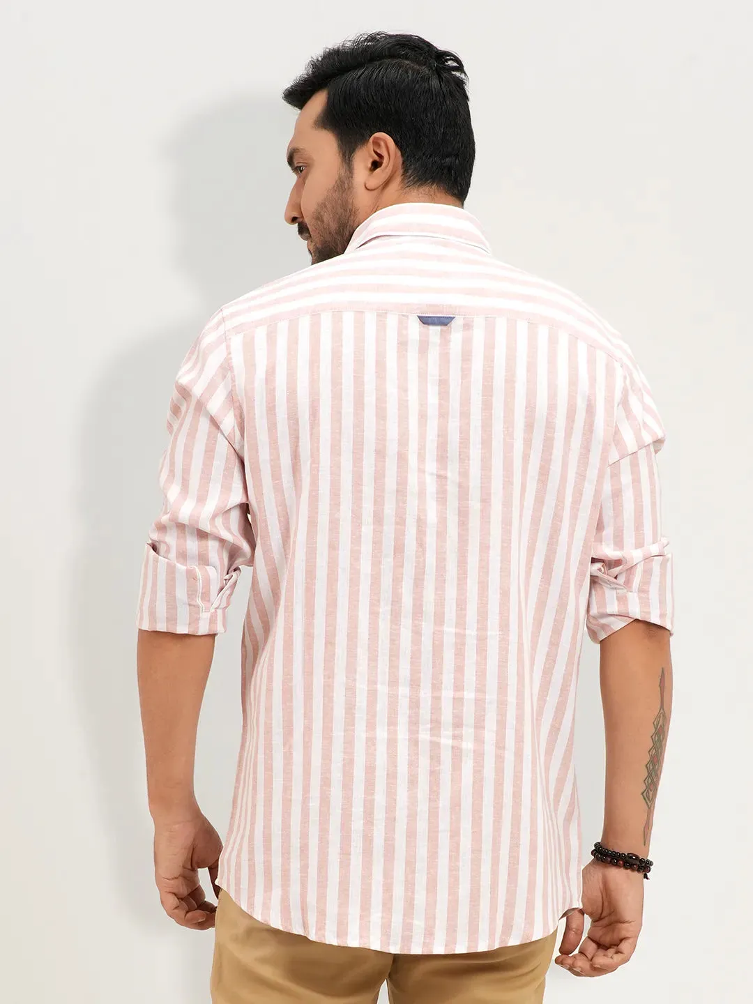 Men's Blossom Stripe Full Sleeve Casual Shirt