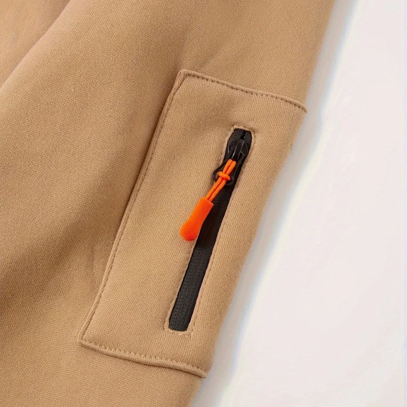 Men's Sweatshirt Hoodie Zipper Multi-pocket Pullover Sports Casual Hoodie Jacket