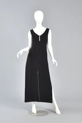 Monochrome 1960s Colorblock Carwash Dress