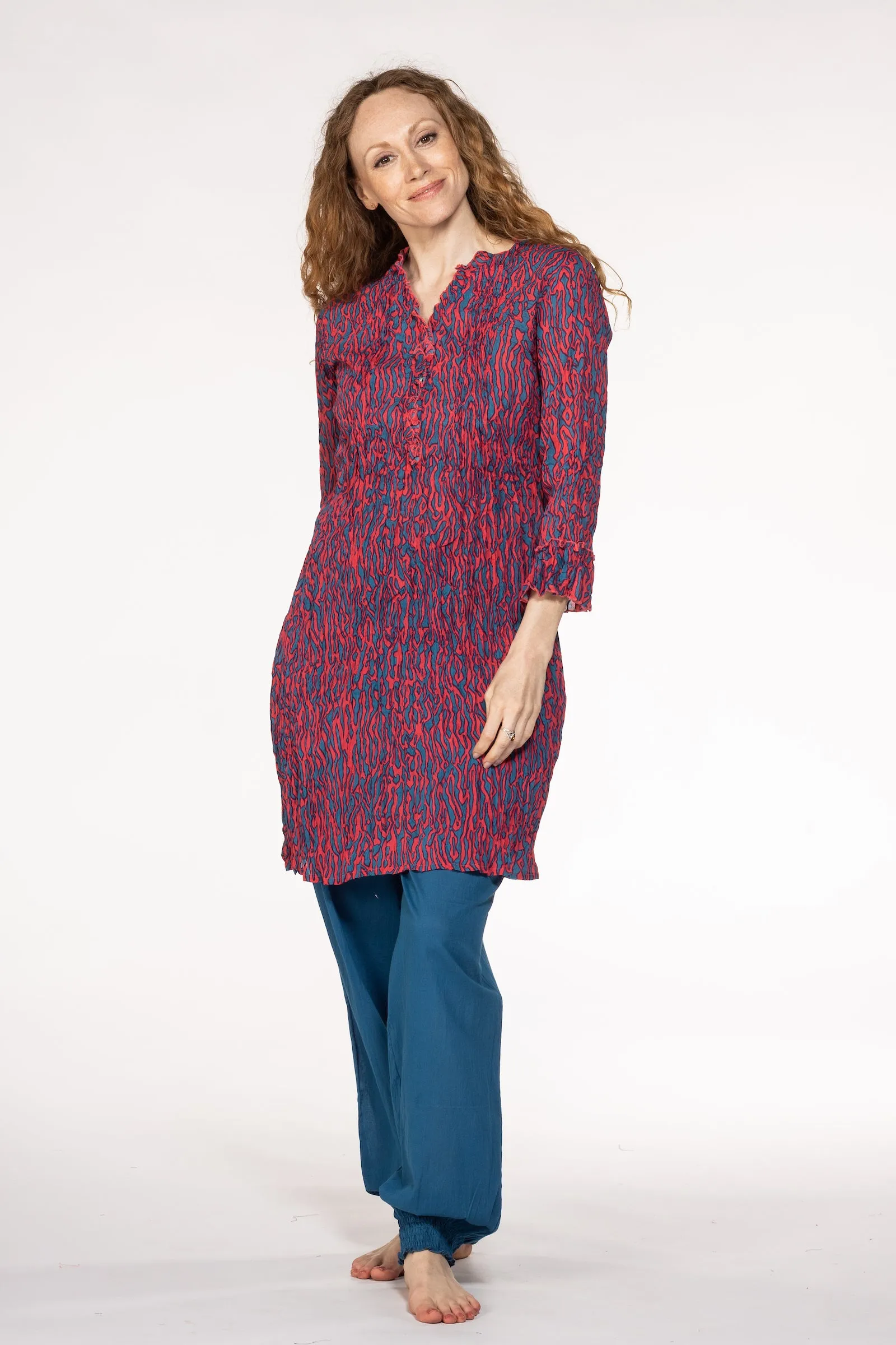 Mughal Tunic Hand Block In Pure Cotton! Only Size M (10/12)