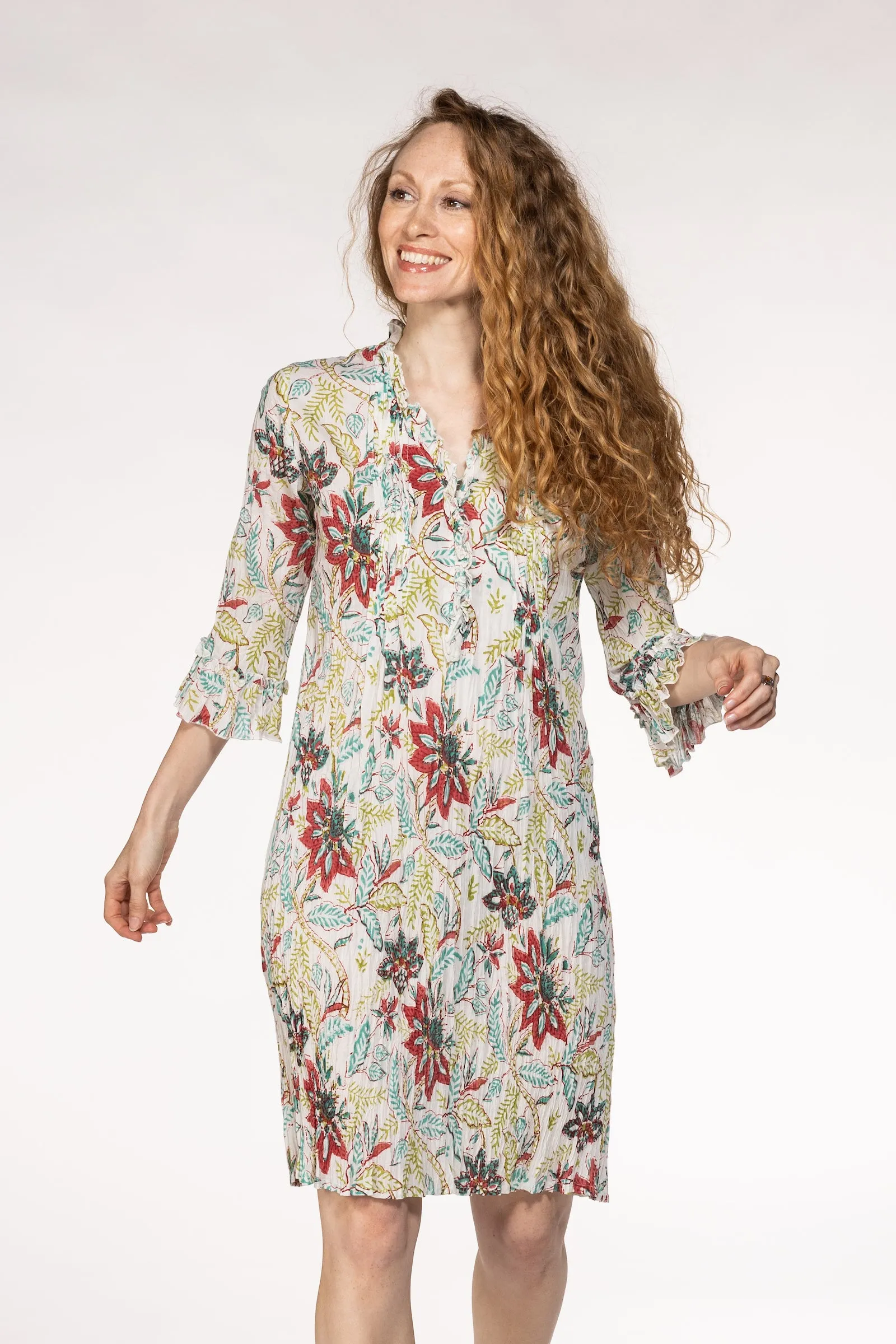Mughal Tunic Hand Block In Pure Cotton! Only Size M (10/12)