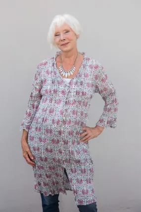 Mughal Tunic Hand block Printed In Pure Cotton Last Few Size Small 10