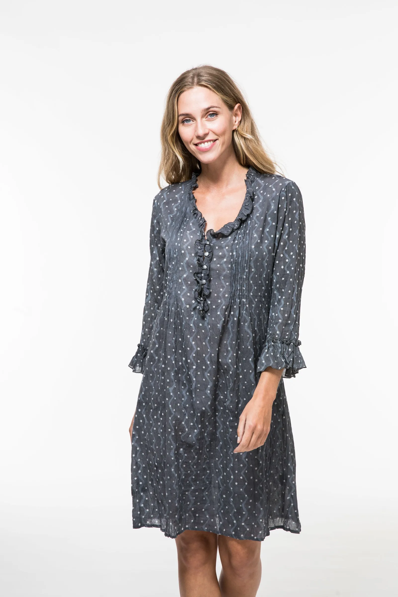 Mughal Tunic Hand block Printed In Pure Cotton