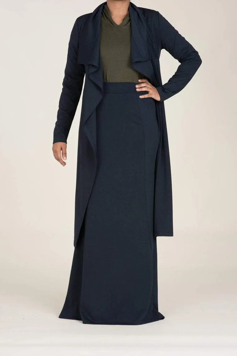 Navy Pencil Skirt