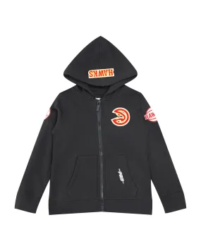 NBA ATLANTA HAWKS CLASSIC TODDLER BOYSFLC FZ HOODIE (BLACK)