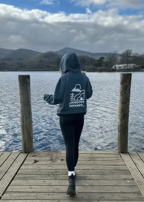 New Wave Teal Organic Zip Hoodie