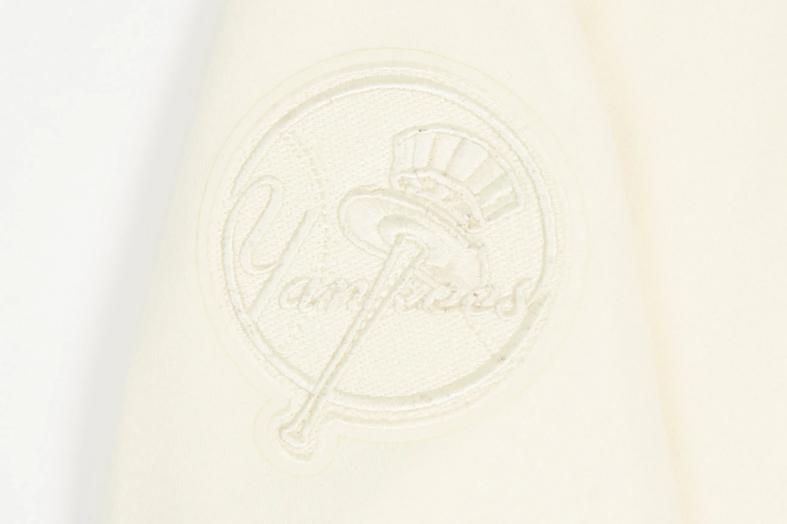 NEW YORK YANKEES NEUTRAL BIG BOYS FLC PO HOODIE (EGGSHELL)