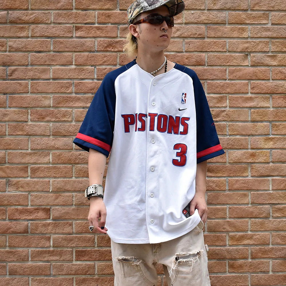 NIKE NBA “Detroit Pistons” ベースボールシャツ 240820