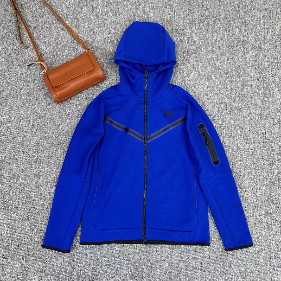 NIKE TECH FLEECE HOODIE x BLUE