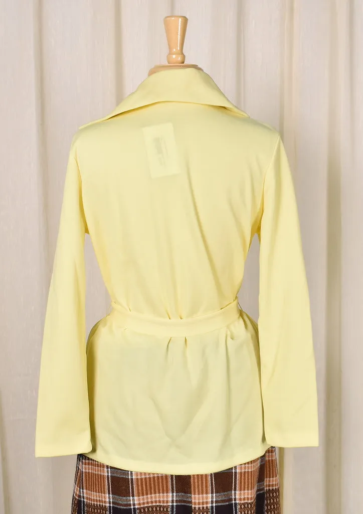 NWT 1960s Vintage Yellow Tunic Top
