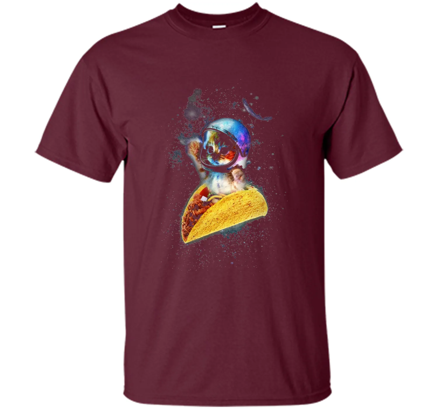 Official Crazy Space Taco Cat Funny T-Shirt