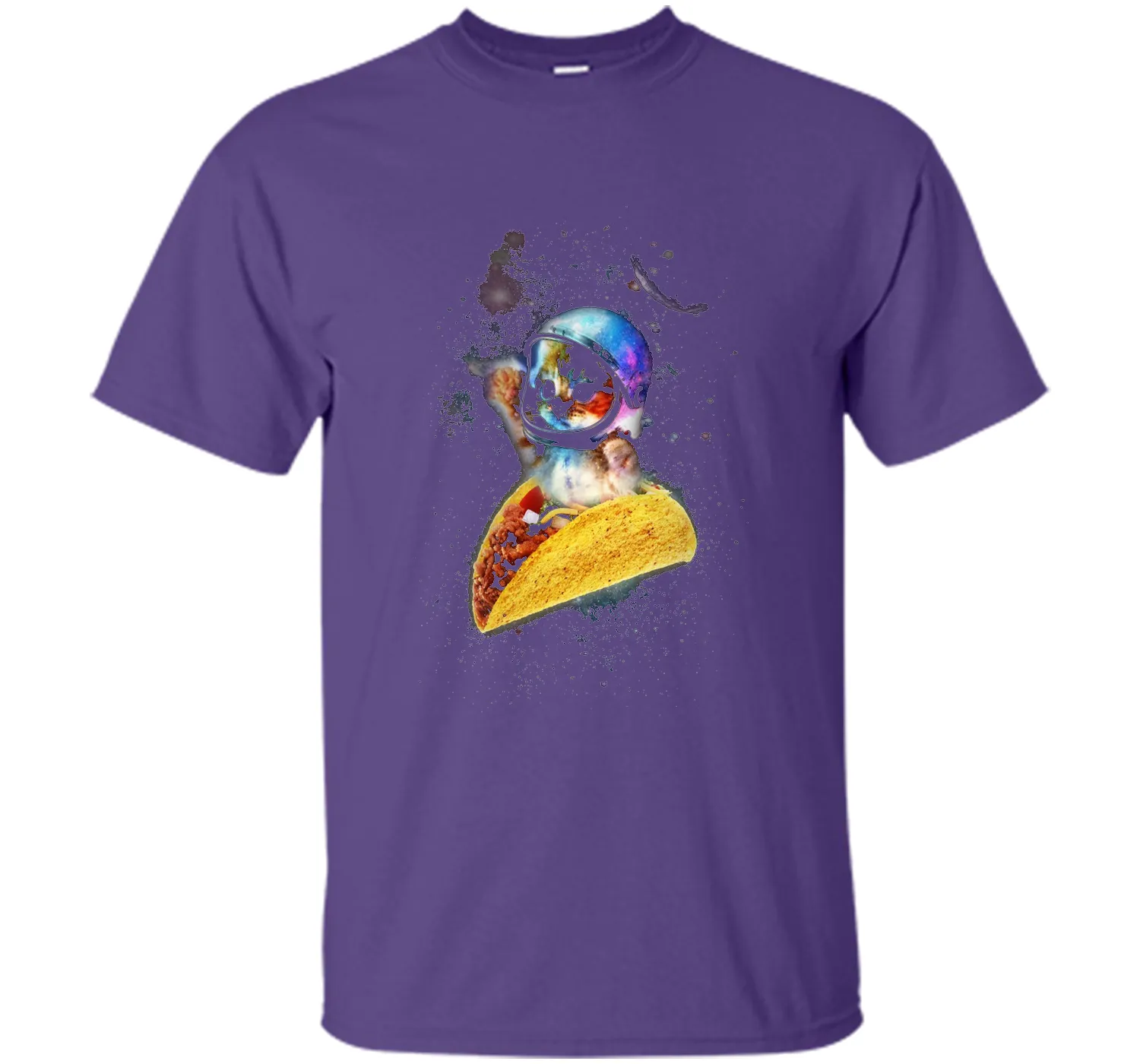 Official Crazy Space Taco Cat Funny T-Shirt