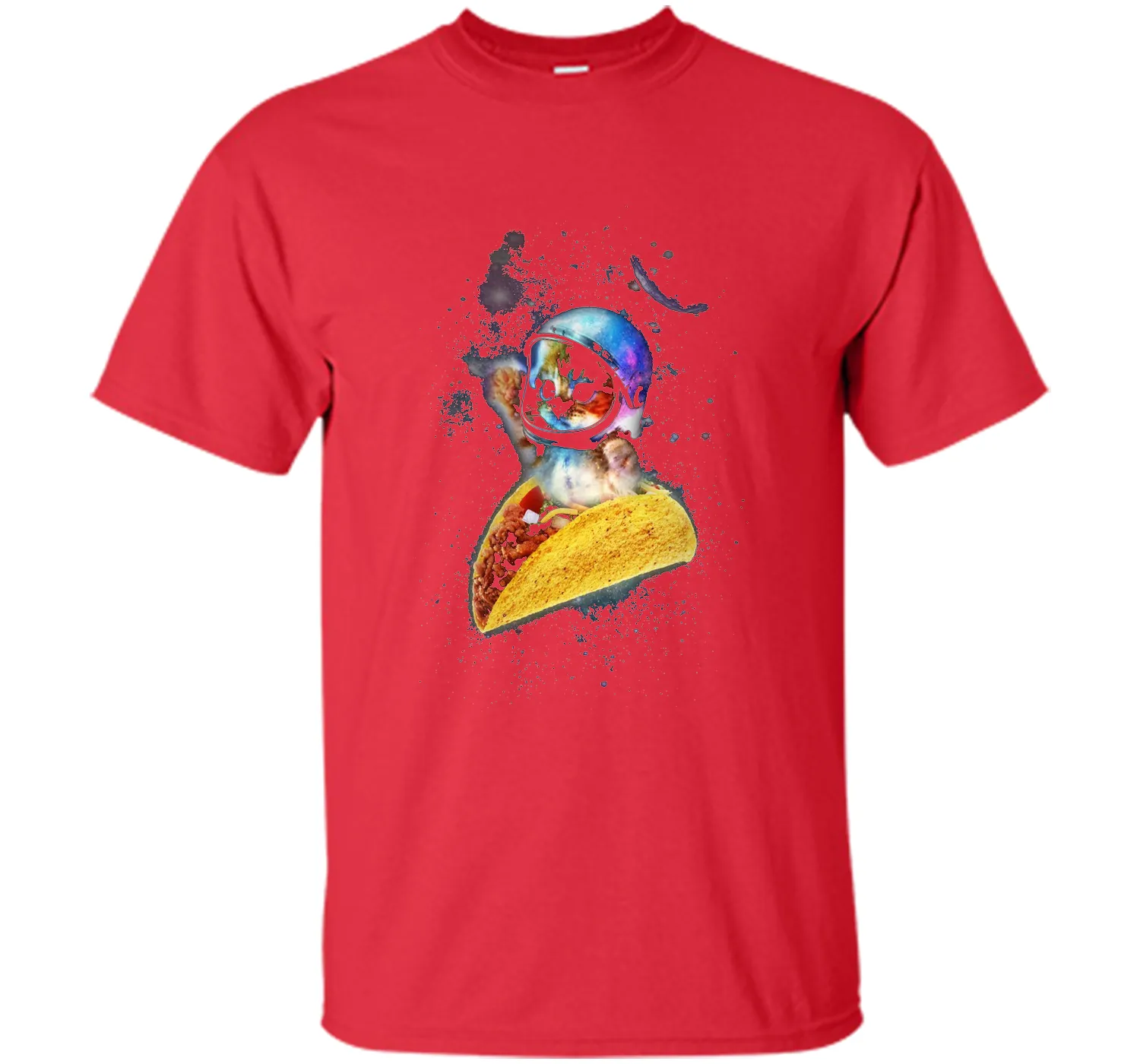 Official Crazy Space Taco Cat Funny T-Shirt
