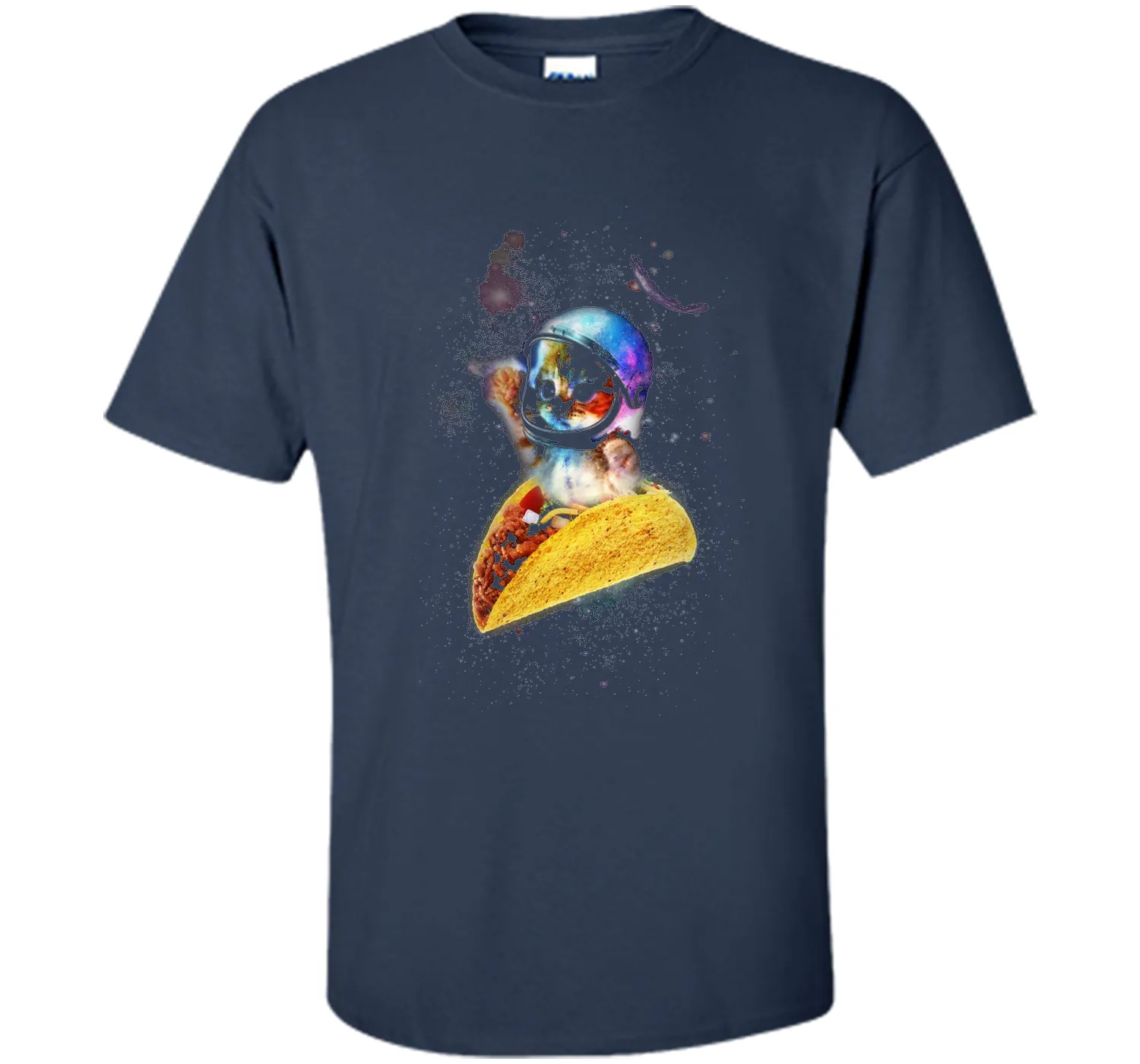 Official Crazy Space Taco Cat Funny T-Shirt