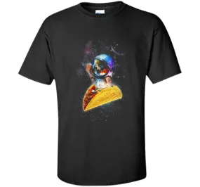 Official Crazy Space Taco Cat Funny T-Shirt