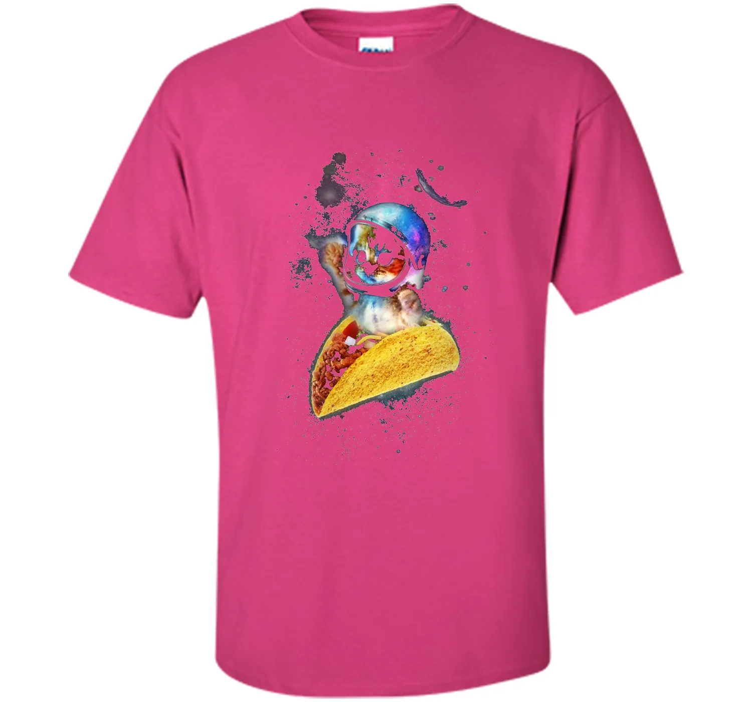 Official Crazy Space Taco Cat Funny T-Shirt