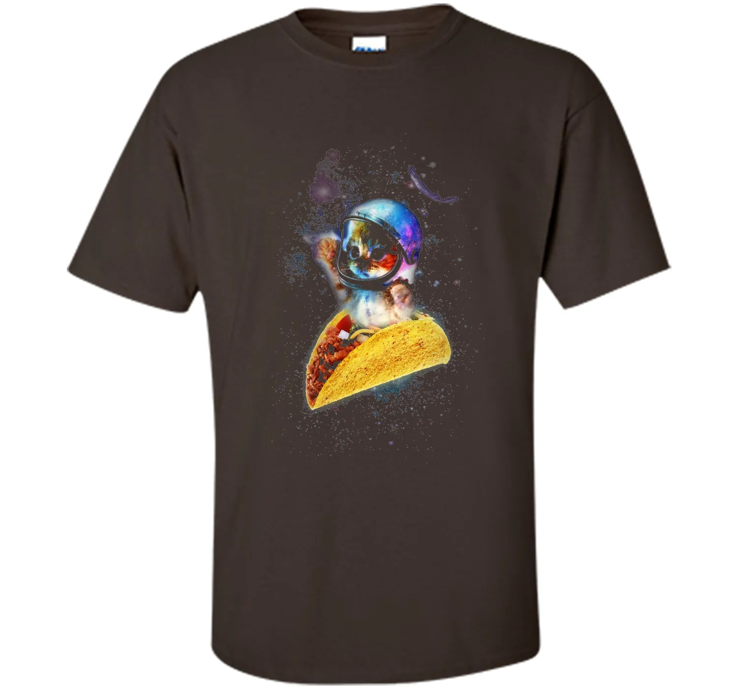 Official Crazy Space Taco Cat Funny T-Shirt