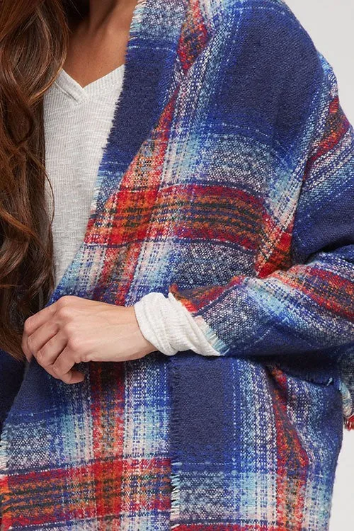 Oversize Plaid Scarf
