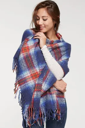 Oversize Plaid Scarf