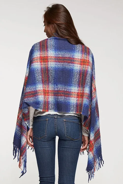 Oversize Plaid Scarf