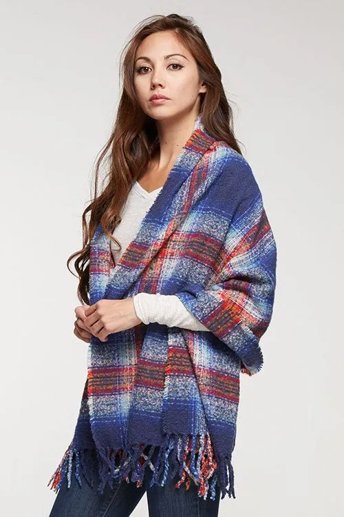 Oversize Plaid Scarf