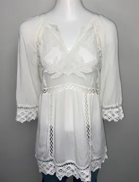 Pale Sky Lace Tunic NEW!- (S)