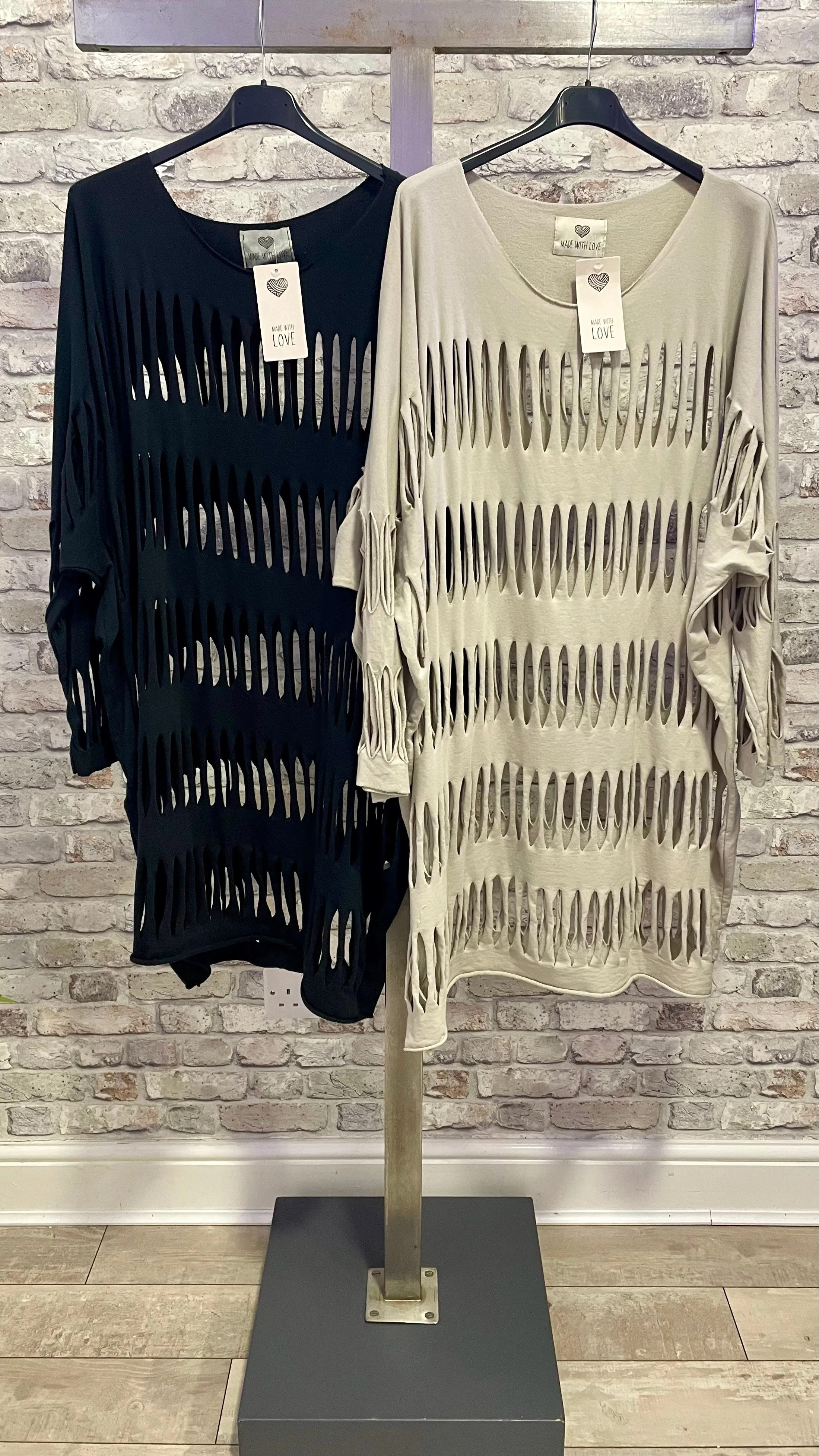 Perforated Layering Tunic