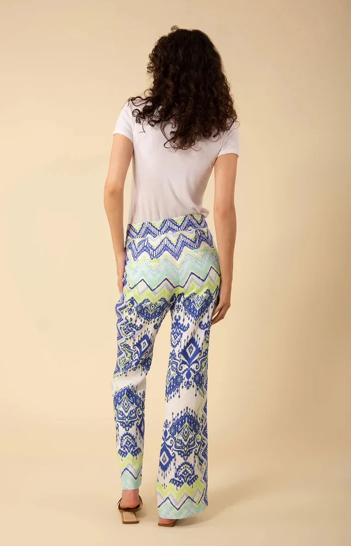 Phoebe Linen Pant Navy - Hale Bob