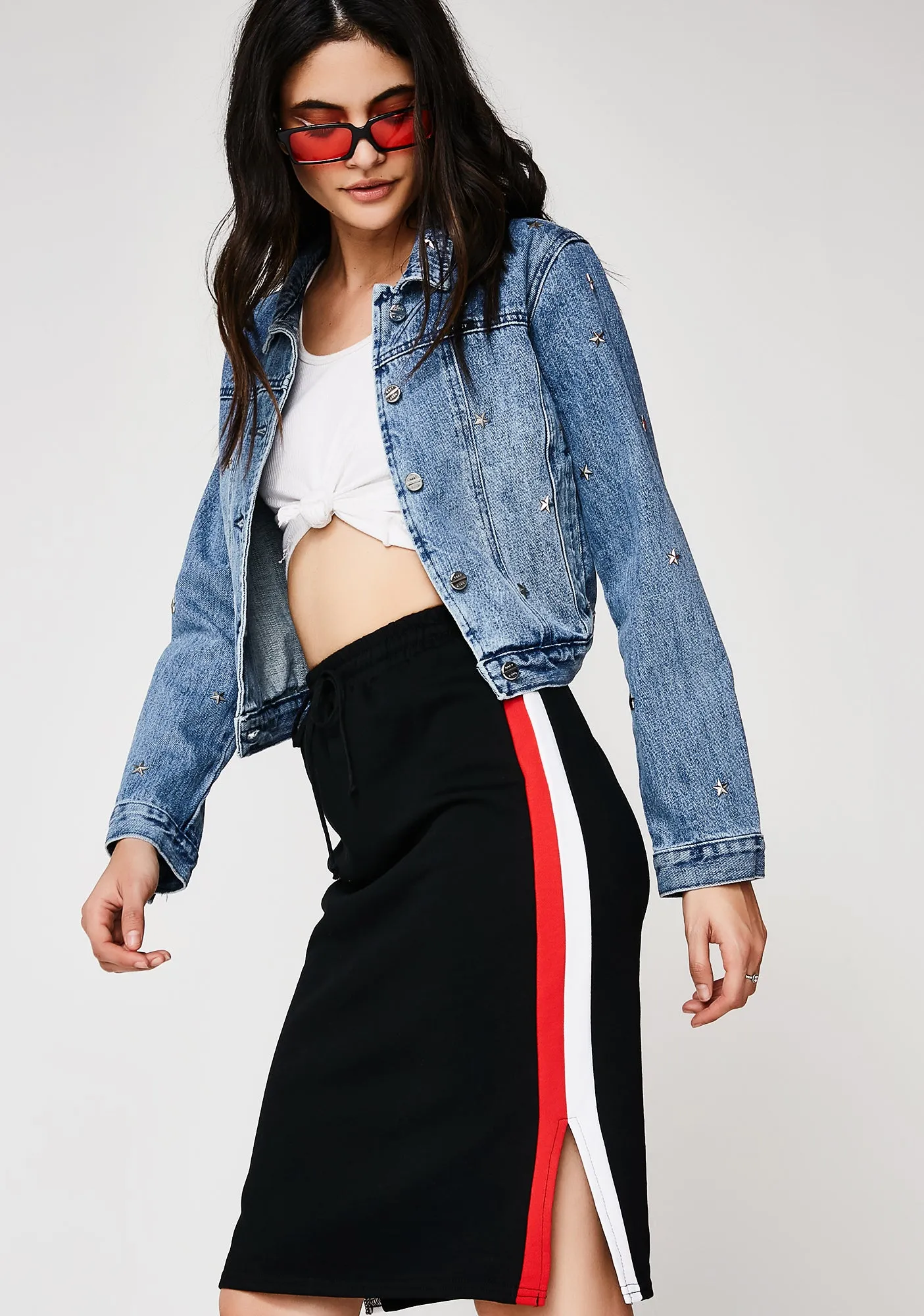 Play Your Part Striped Skirt
