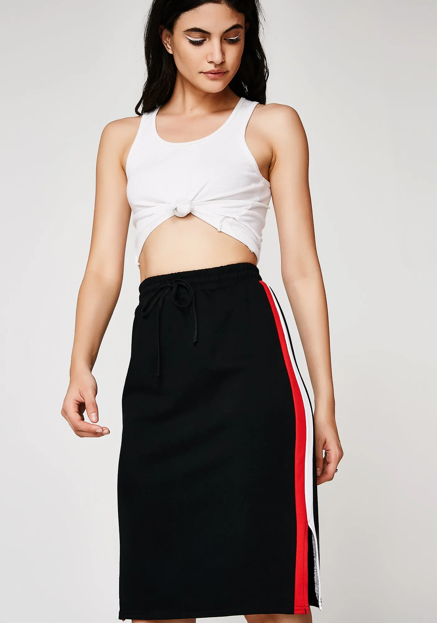Play Your Part Striped Skirt