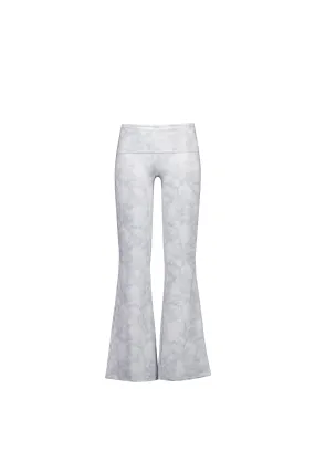 [POKOFOSCA] SS 25 FOLDOVER-WAIST FLARED PANTS (PALE GRAY)