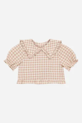 Prairie Blouse | Pink Gingham