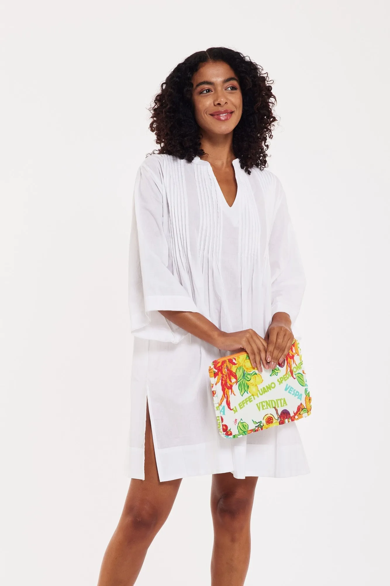 Preorder - Sasha Tunic White Cotton Cambric