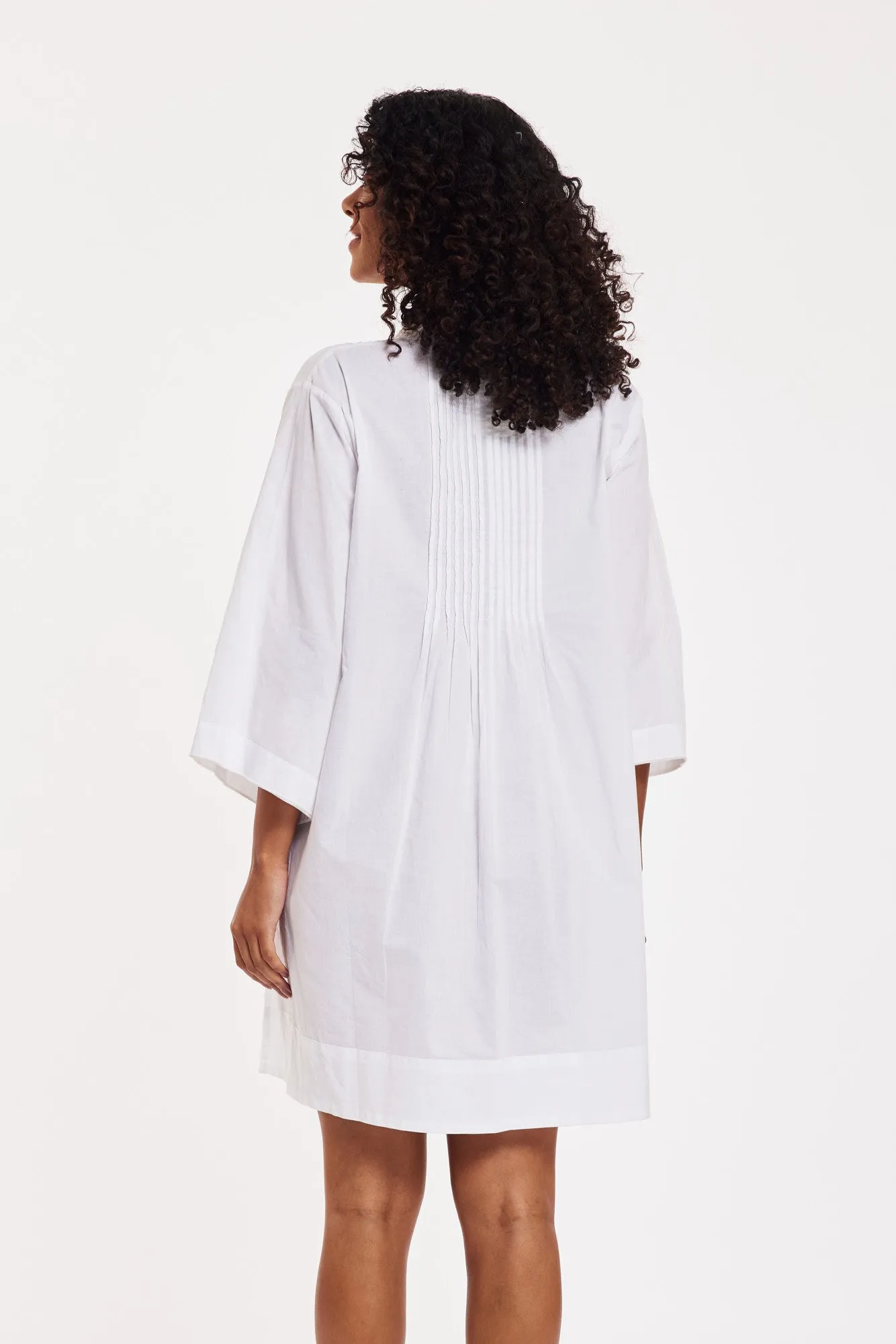 Preorder - Sasha Tunic White Cotton Cambric